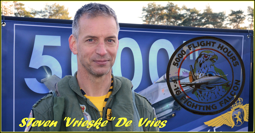 "Vrieske", 5000 hrs de vol sur F-16