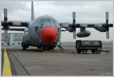 Le C-130H CH-11 au nez rouge