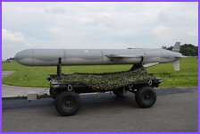 un missile de croisière BGM-109G Gryphon du 485th TMW