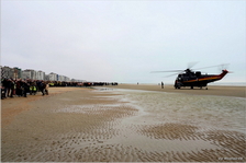 Le RS05 posé sur la plage de Coxyde