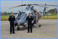 A109 Display Team - les commandants aviateurs 'Stijn' Soenens et 'J.J.' Jacobs