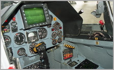 Le cockpit arrière de l'Alpha Jet 1B +