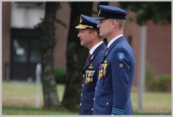 Le Général-Major Avi BEM Frederik Vansina et le Colonel Avi ingénieur BEM Philippe Goffin